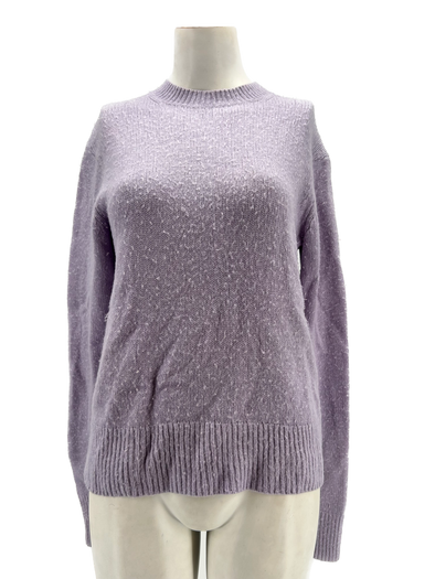 Pull en laine mauve
