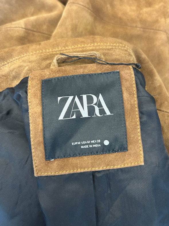 Veste en daim marron