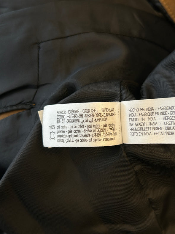 Veste en daim marron