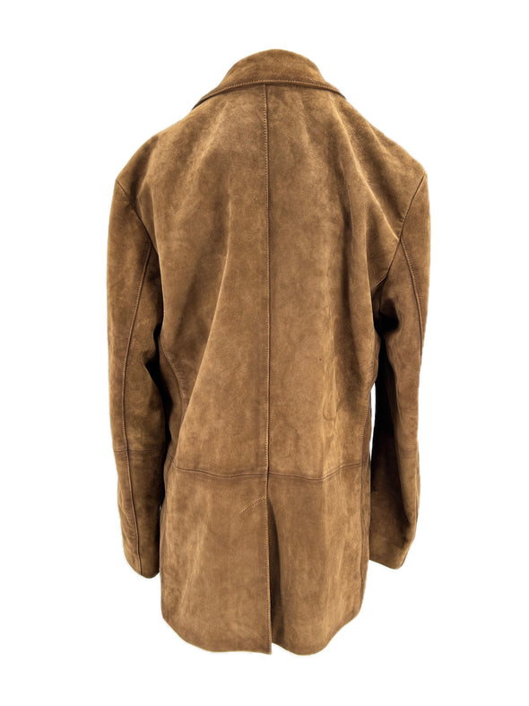 Veste en daim marron