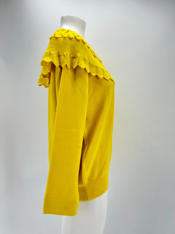 Pull en laine jaune