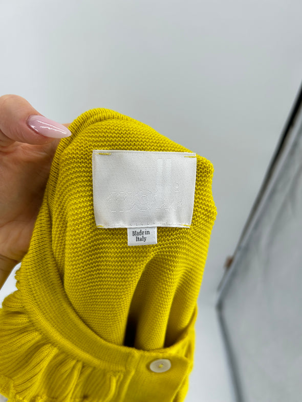 Pull en laine jaune