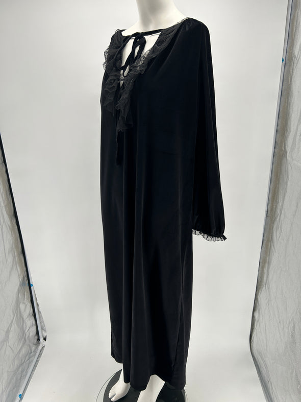 Robe noire en velours