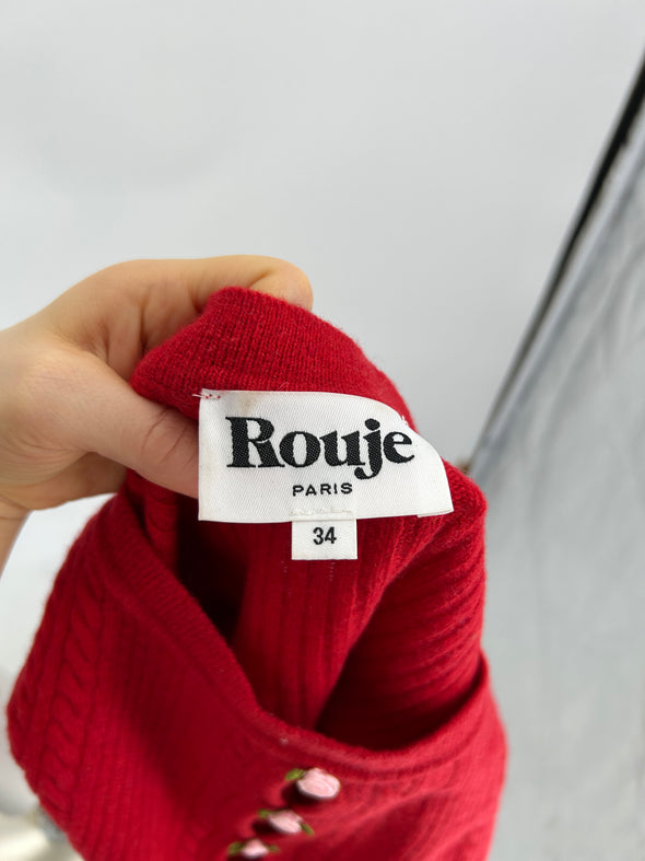 Pull en laine rouge