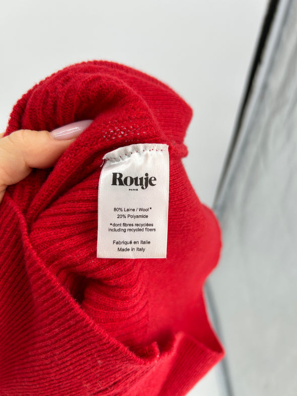 Pull en laine rouge