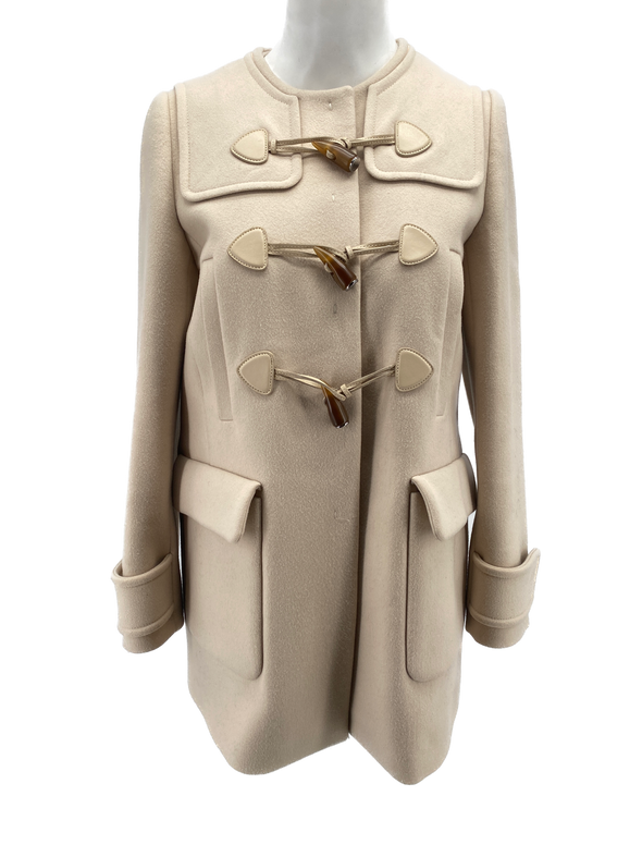 Manteau en laine beige