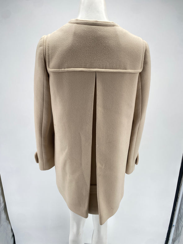 Manteau en laine beige