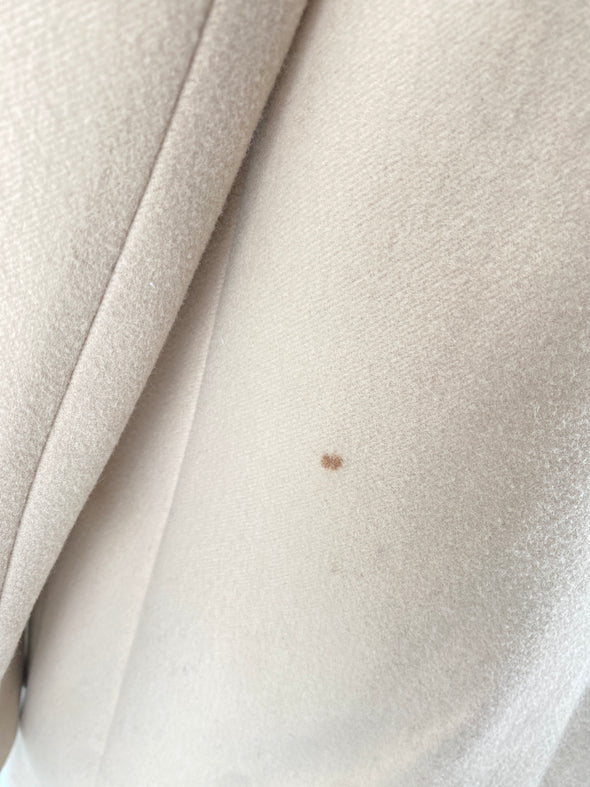 Manteau en laine beige