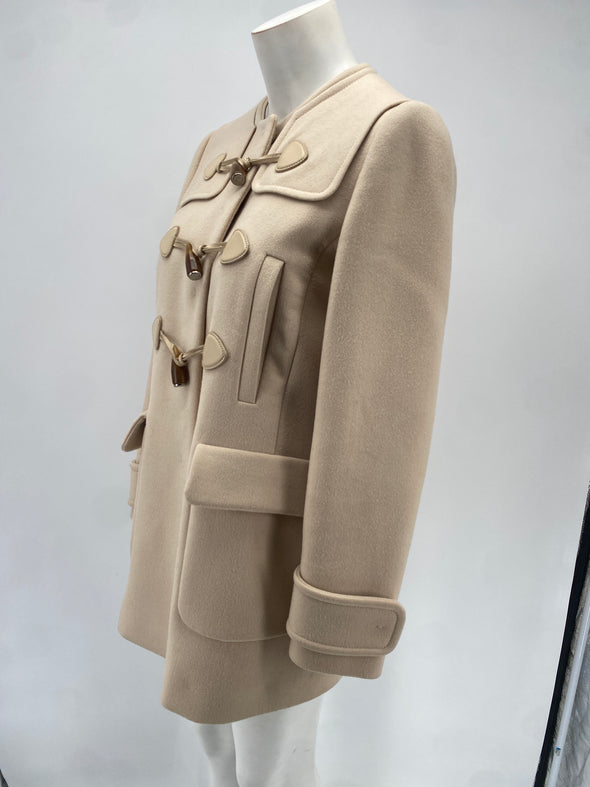 Manteau en laine beige