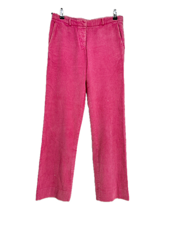 Pantalon en velours rose