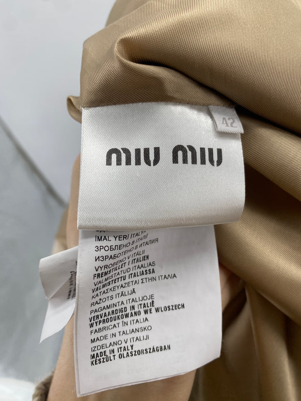 Manteau en laine beige