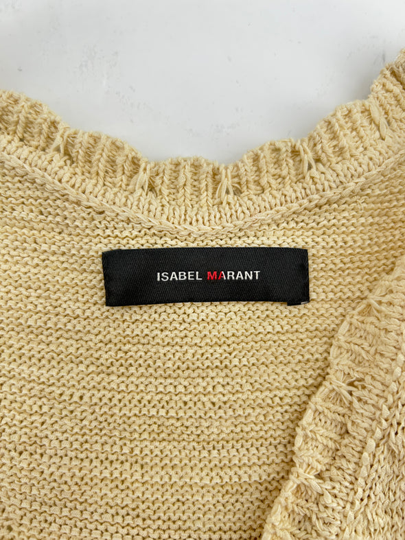 Top jaune à volants