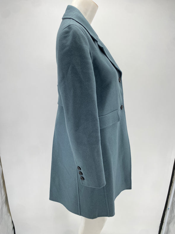 Manteau en laine bleue