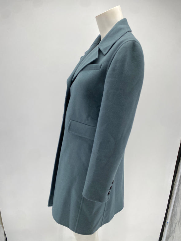 Manteau en laine bleue