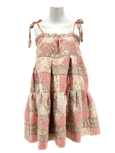 Robe patchwork rose