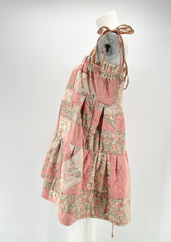 Robe patchwork rose
