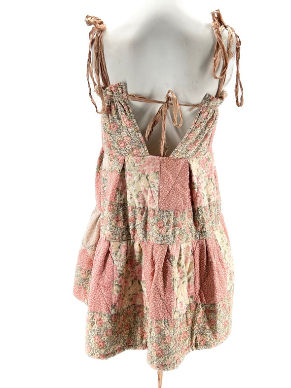 Robe patchwork rose
