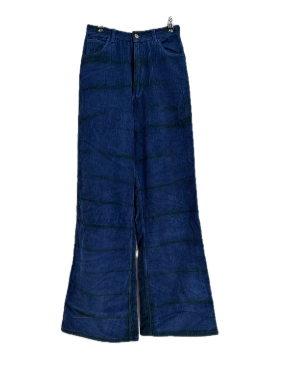Pantalon en velours bleu