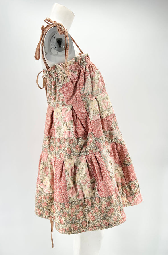 Robe patchwork rose