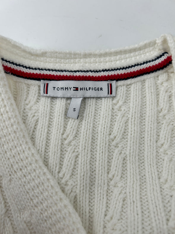 Pull blanc en maille