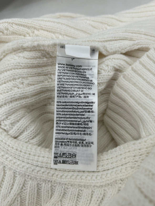 Pull blanc en maille