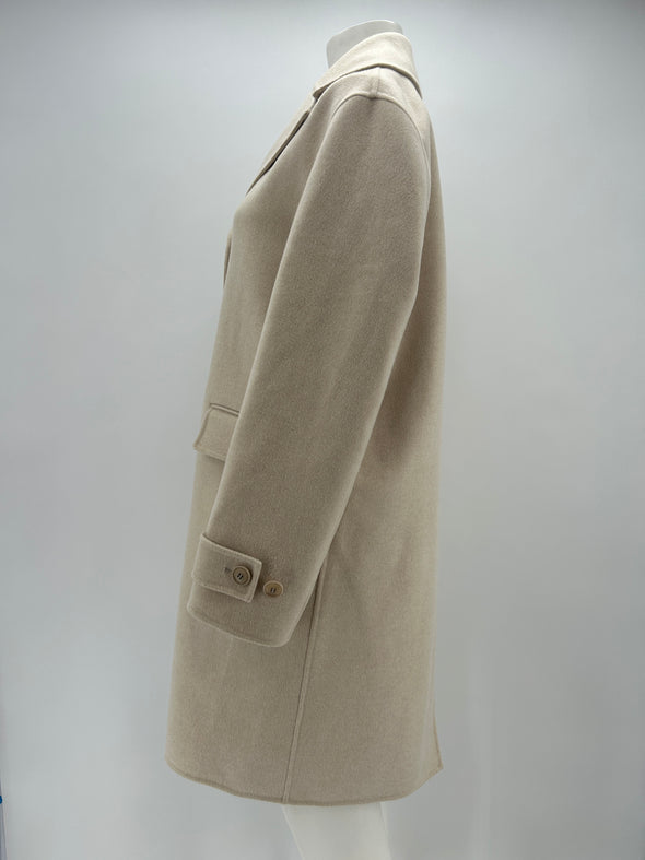 Manteau mi-long crème
