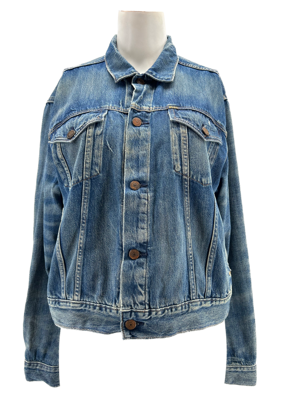 Veste en jean bleu