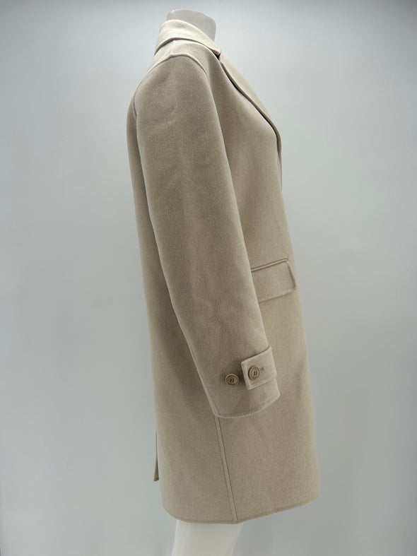 Manteau mi-long crème
