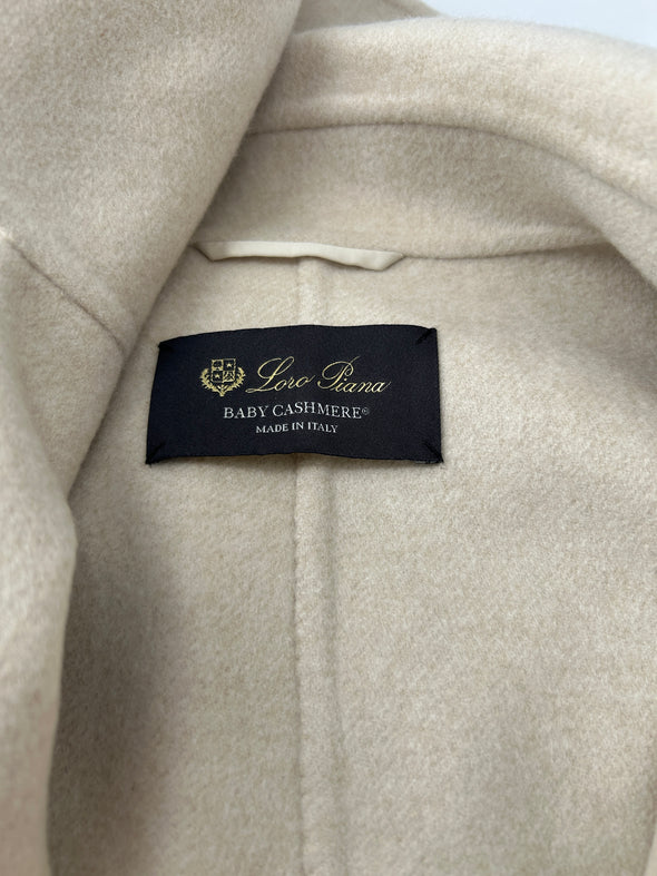 Manteau mi-long crème