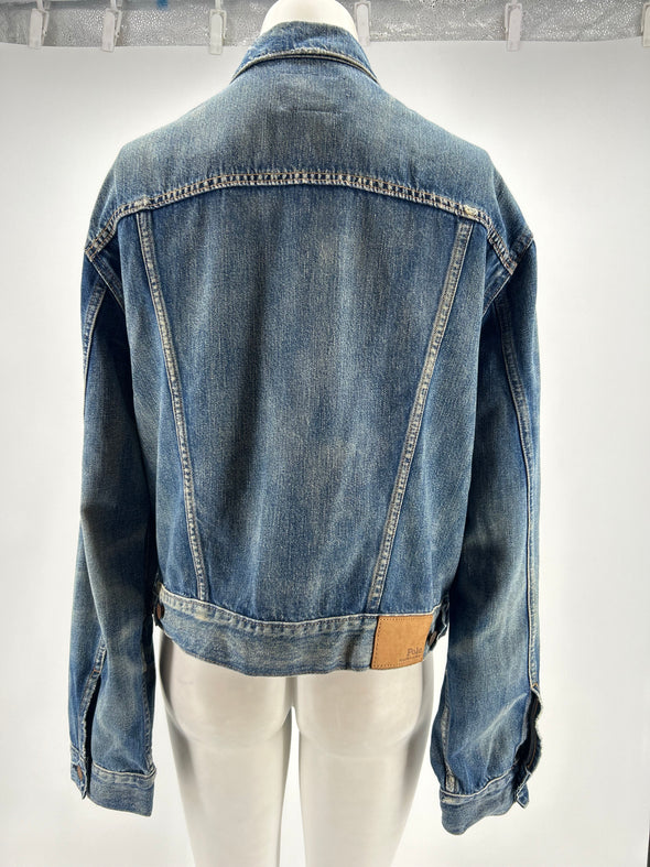 Veste en jean bleu