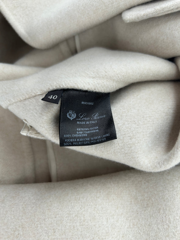 Manteau mi-long crème