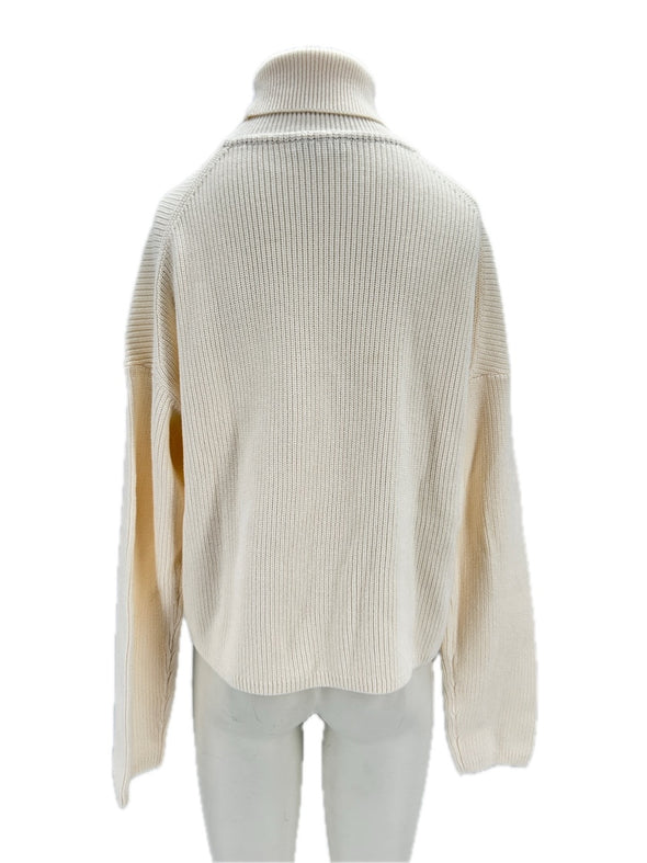 Pull col roulé