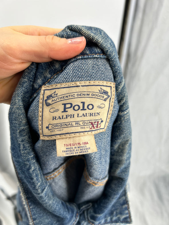 Veste en jean bleu