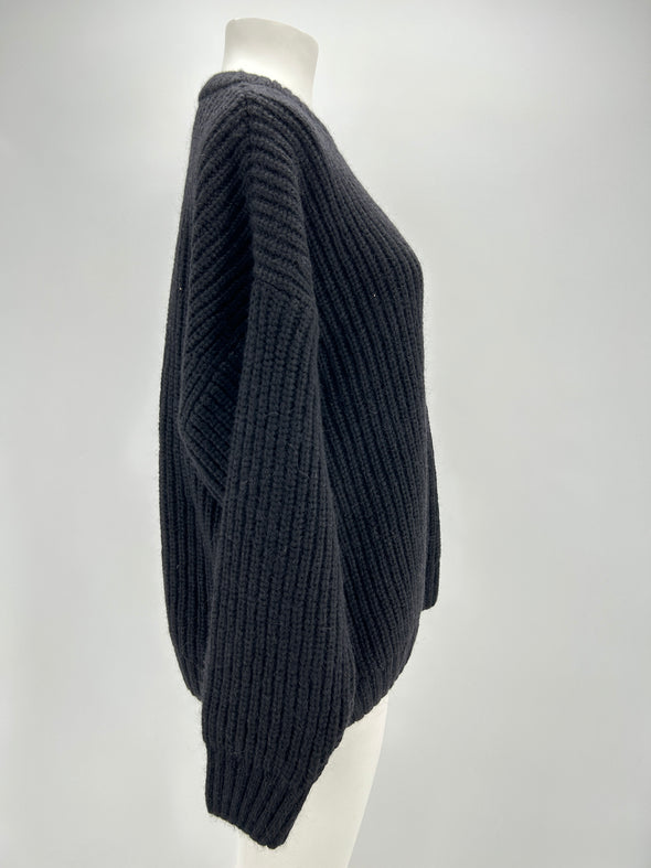 Pull en laine noir