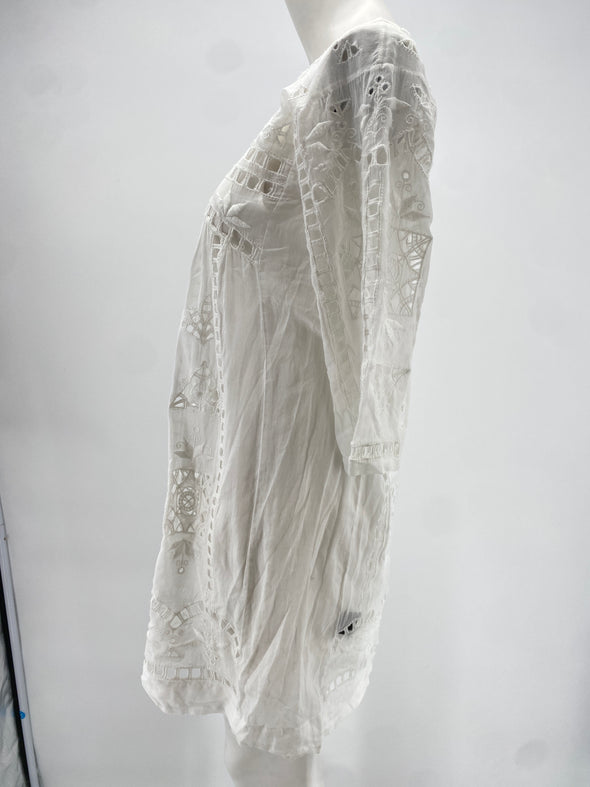 Robe blanche en coton