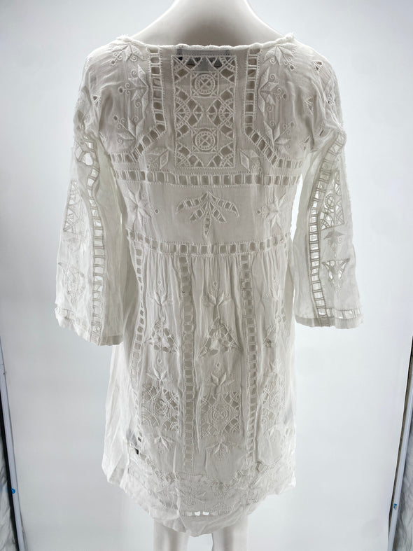 Robe blanche en coton