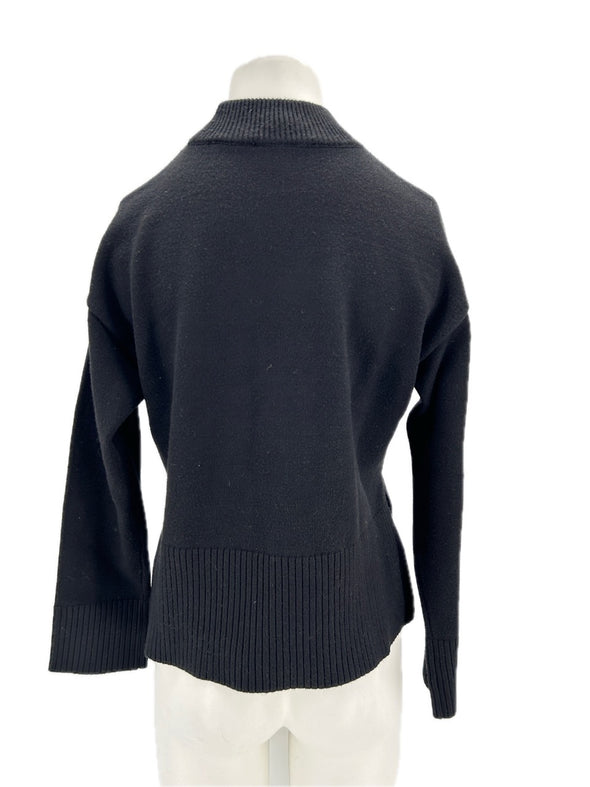 Pull col roulé noir