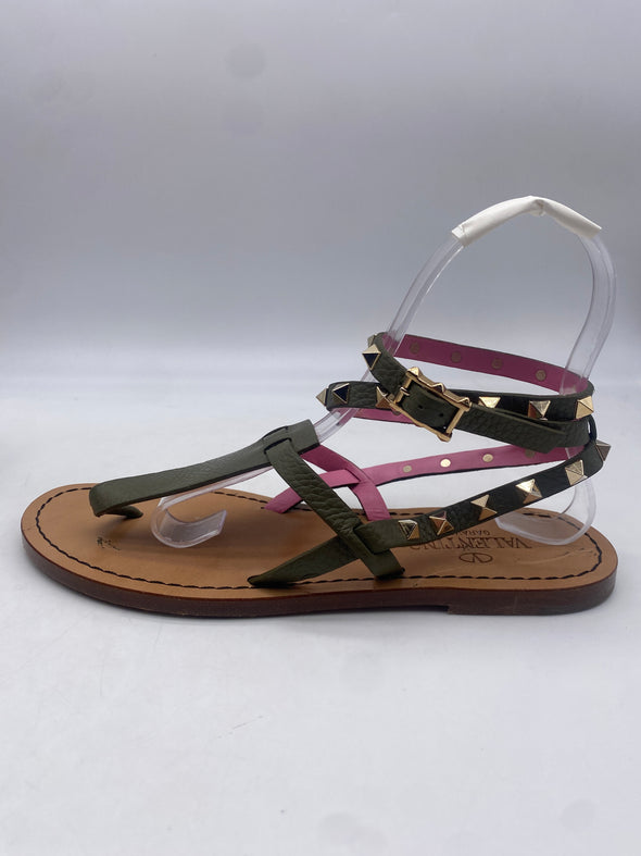 Sandales "Rockstud" en cuir