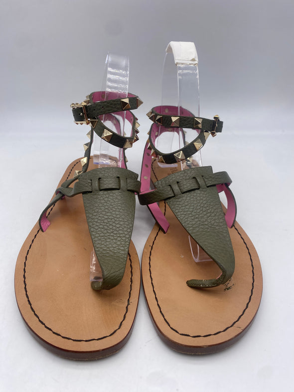 Sandales "Rockstud" en cuir