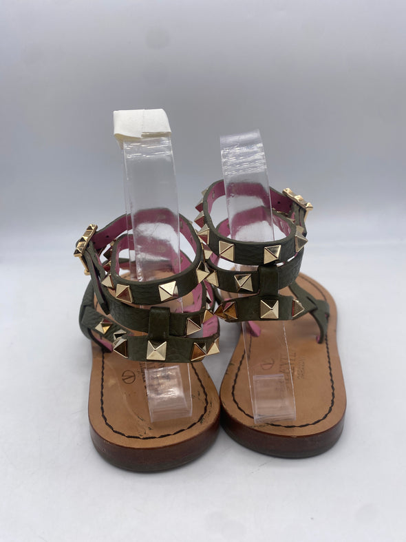 Sandales "Rockstud" en cuir