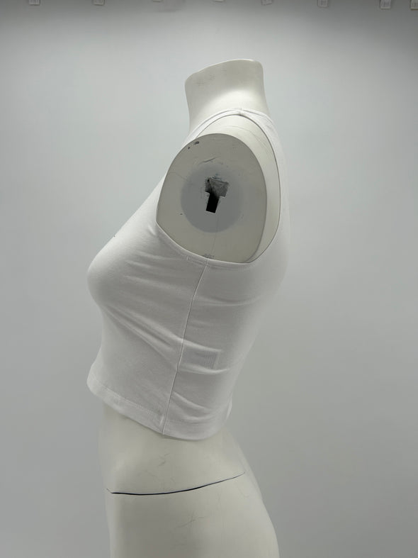 Débardeur blanc à détail papillon