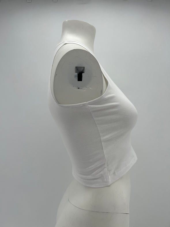 Débardeur blanc à détail papillon