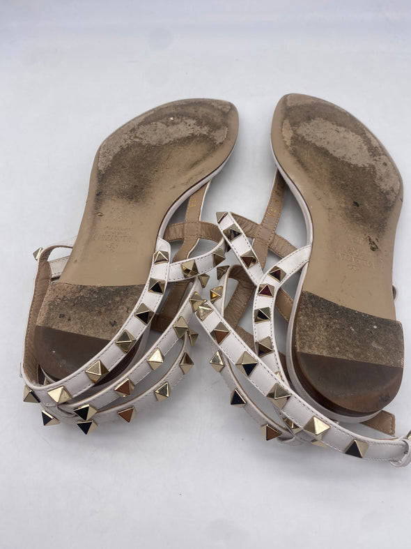 Sandales "Rockstud" en cuir