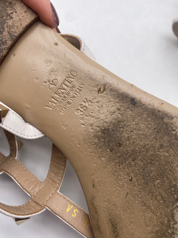 Sandales "Rockstud" en cuir