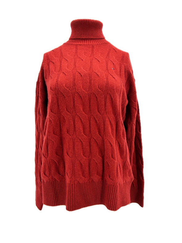 Pull en laine rouge