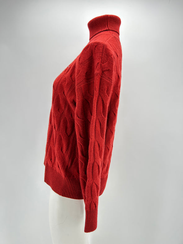 Pull en laine rouge