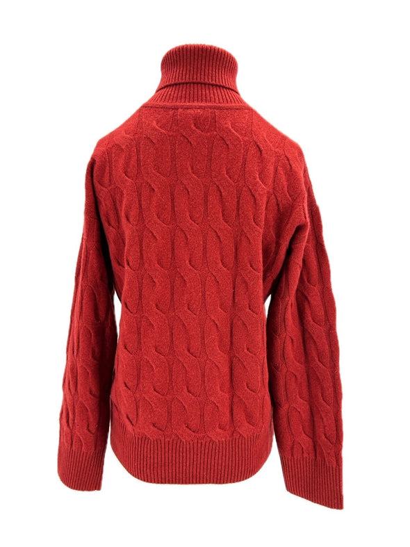 Pull en laine rouge