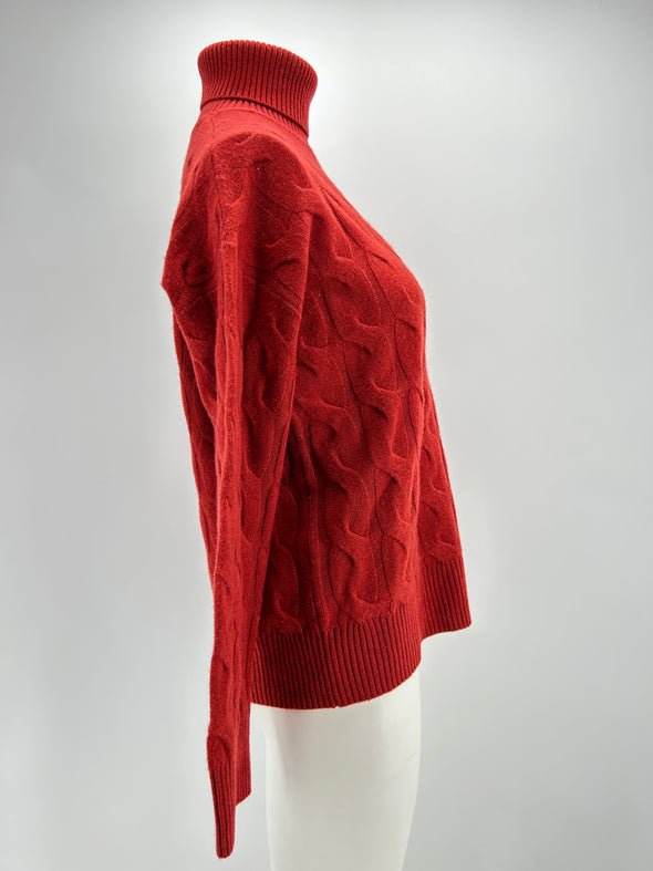 Pull en laine rouge