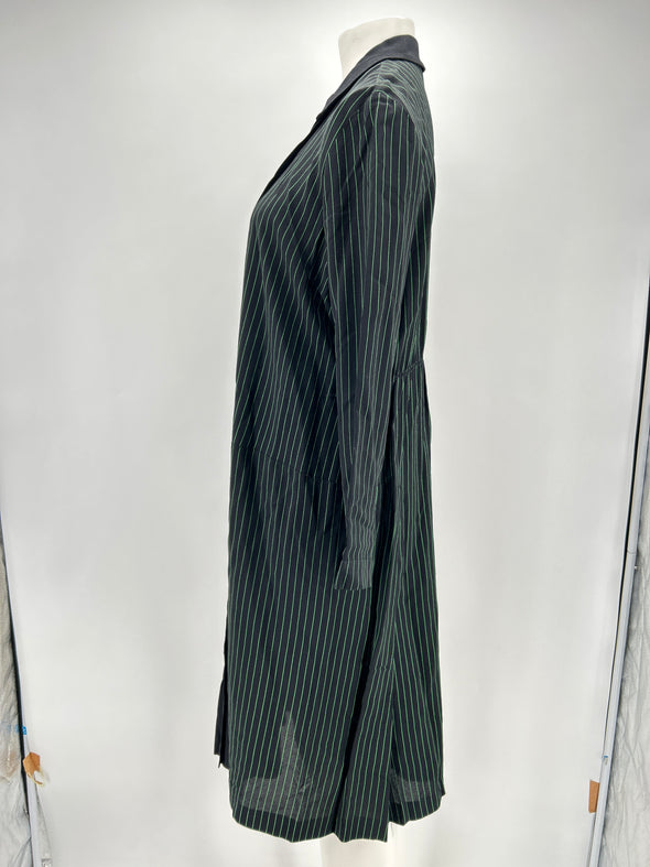 Robe longue à rayures vertes
