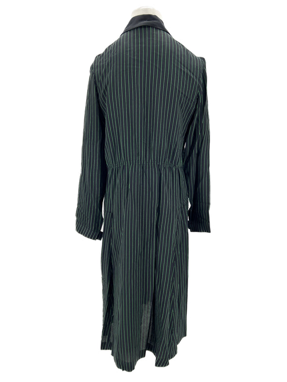 Robe longue à rayures vertes